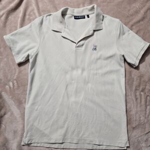 Psycho Bunny Men's Classic Pique Polo Shirt Light Biege Size 5